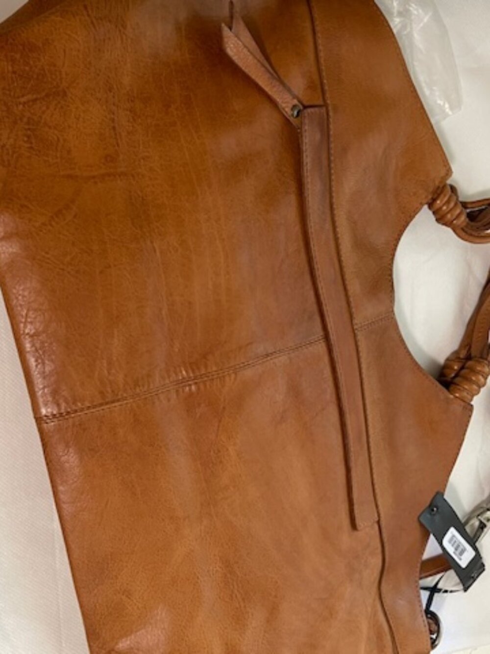 Latico Leathers Nelly Brand New Cognac Crossbody Tote - Picture 7 of 9